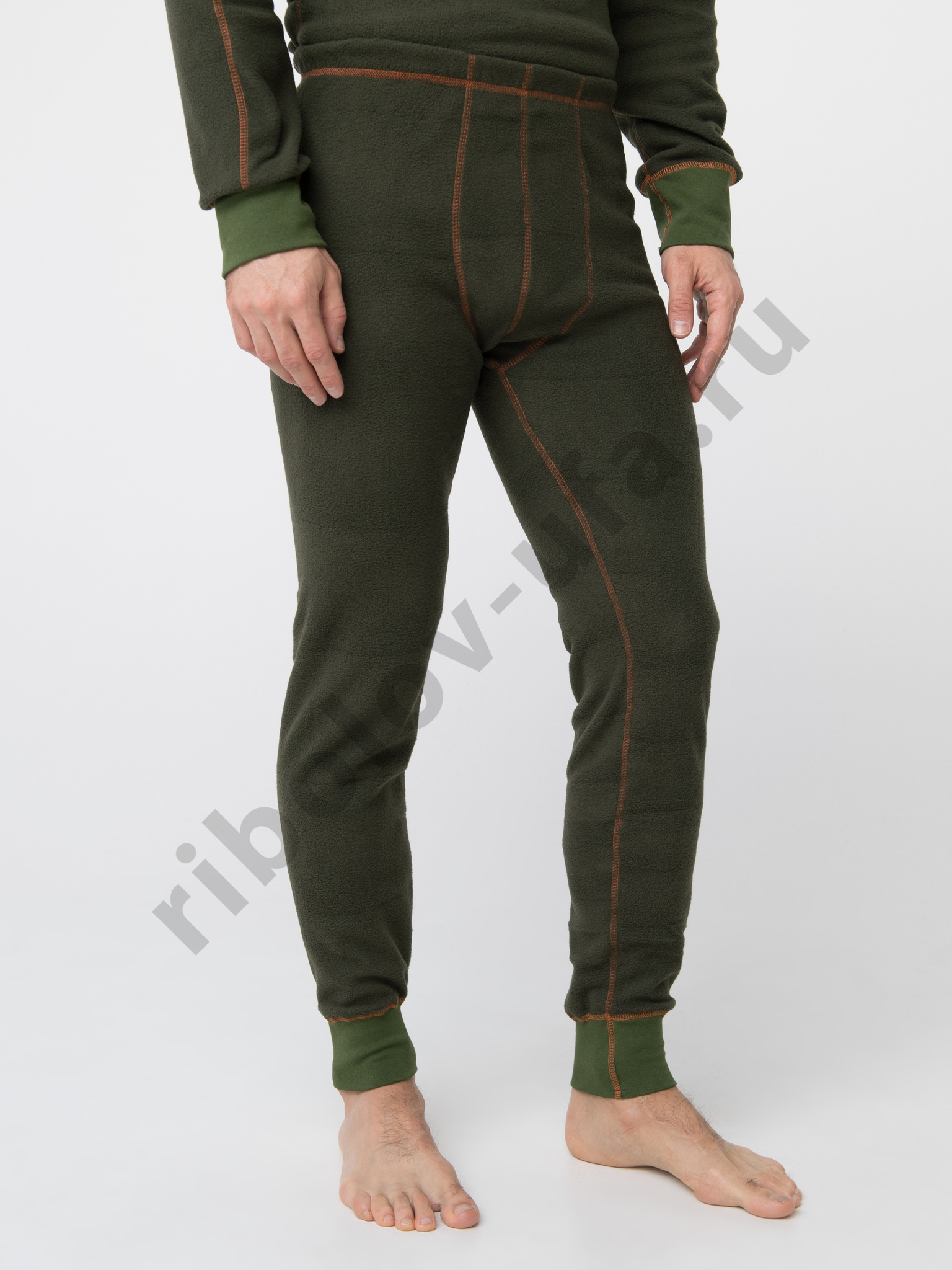 Нижний слой Huntsman Thermoline ZIP цв.Хаки, ткань Флис р. 48-50 (L)