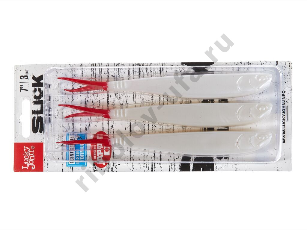 Силиконовая приманка Lucky John 3D Slick Shad-V 7.0in 17,8см /009