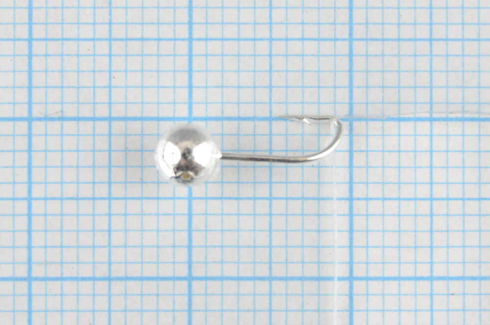 Мормышка литая Marlins Шар 4мм (0,36гр) кр. Crown серебро 7000-202