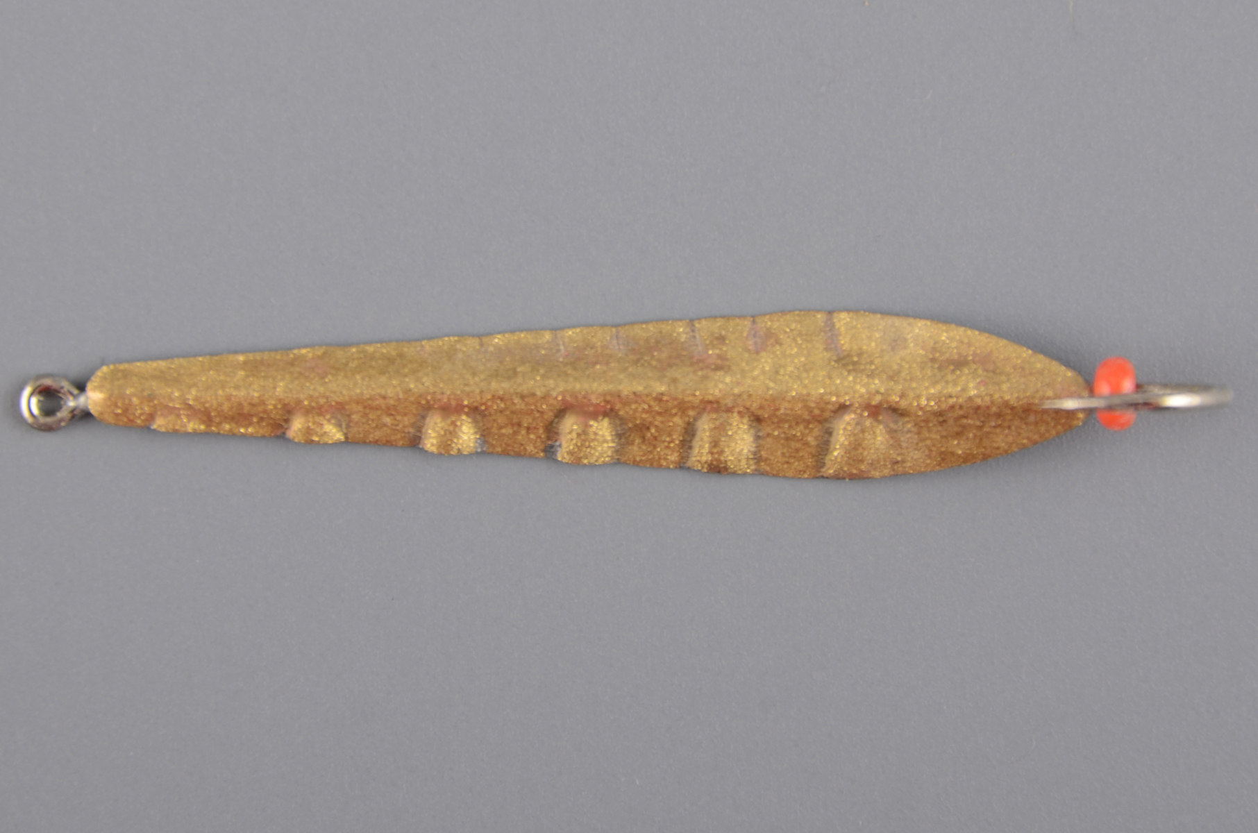 Блесна Курганская №29 с 1-м крючком, 35мм цв. золото