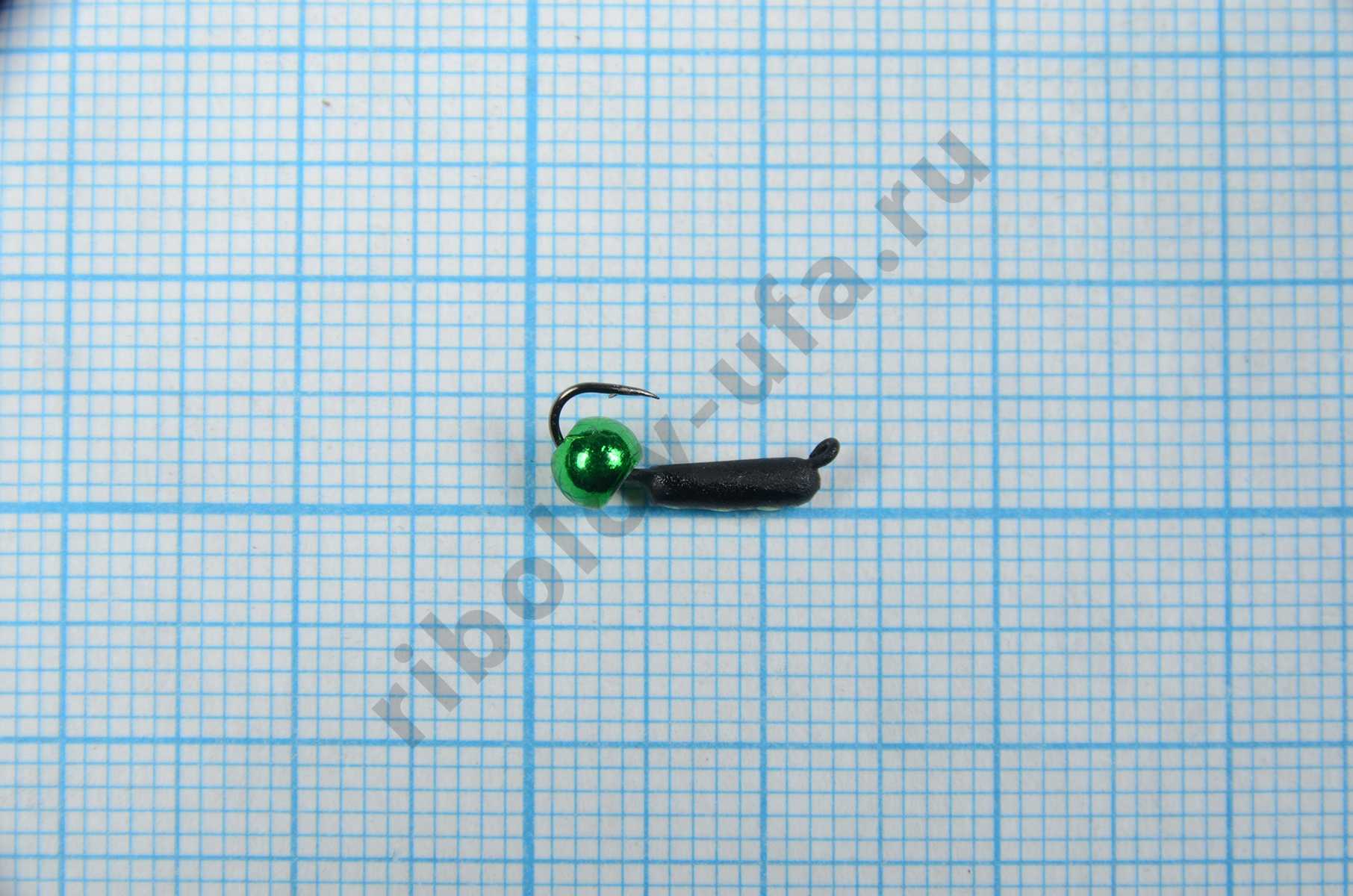 Мормышка Владимирский вольфрам Гвоздик с латунным колокольчиком Metallic Green 2мм 0,5г