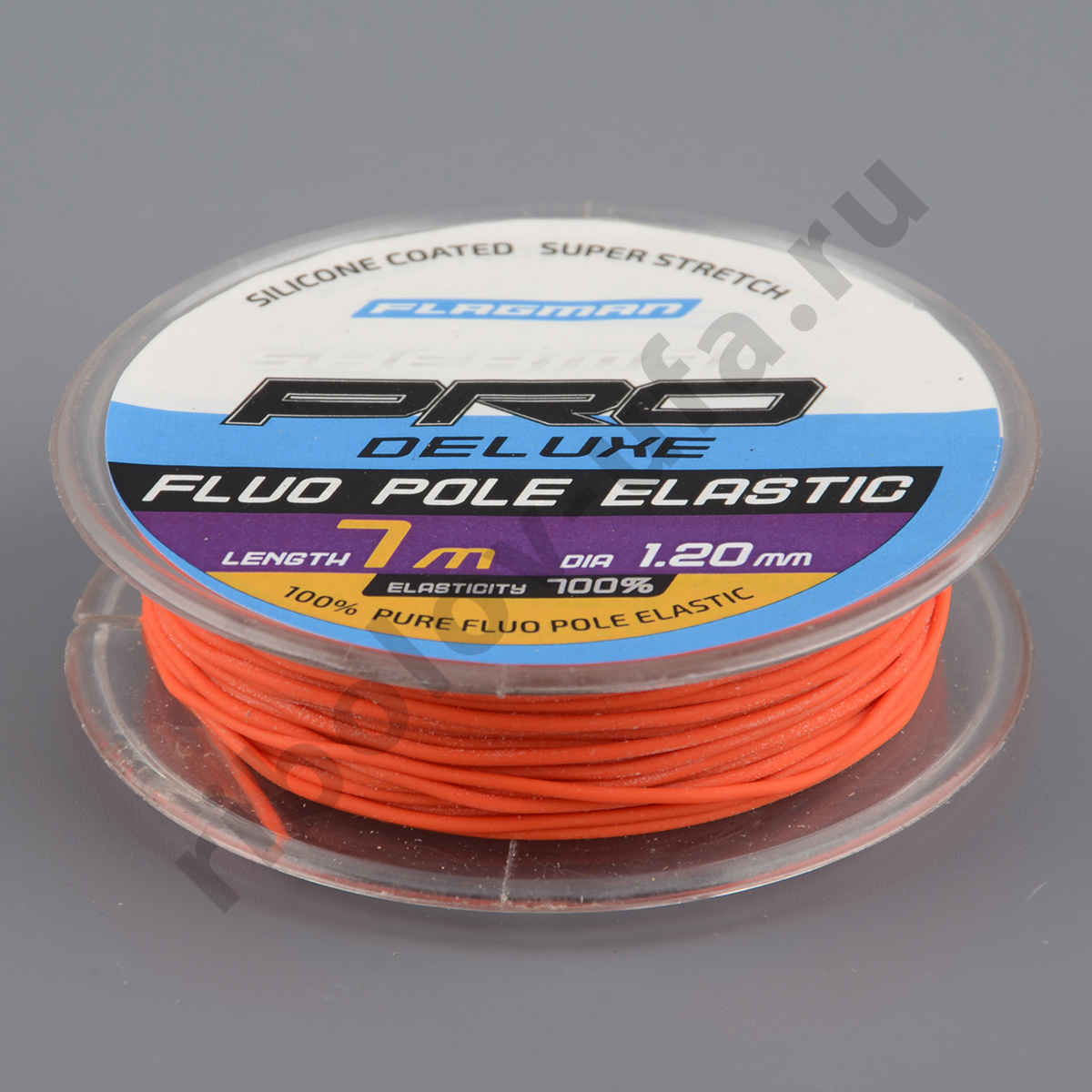 Амортизатор для штекера Flagman Deluxe Fluo Pole Elastic 7м, d-1.2мм red