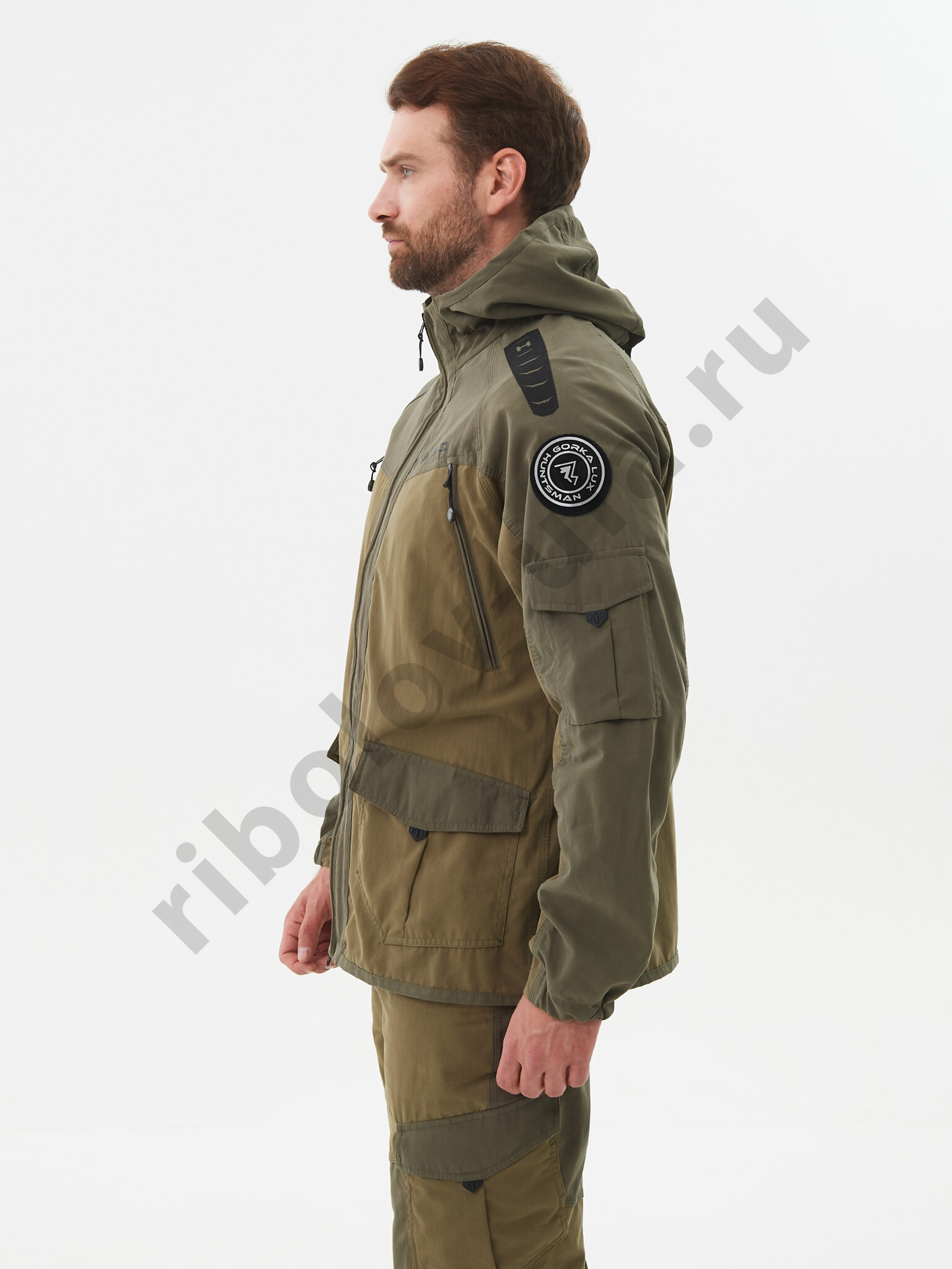 Костюм летний Горка-Люкс ткань Ravena Peach Wash цвет Хаки (Размер: 44-46, Рост: 182-188)