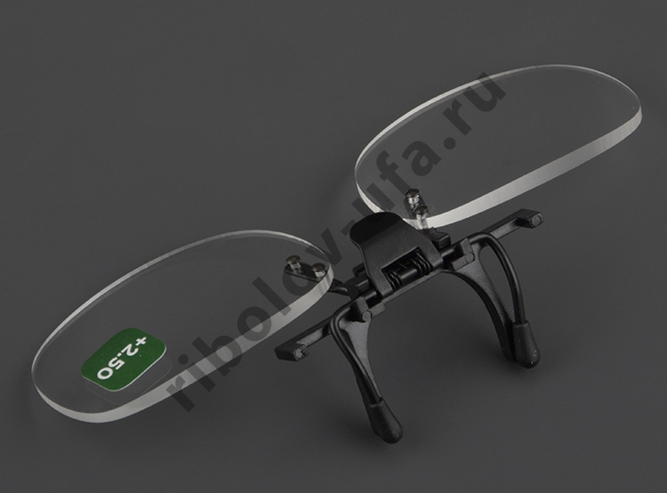 Накладки на очки с диоптриями Flip & Focus magnifier clips onto regular eyeglass +2.50
