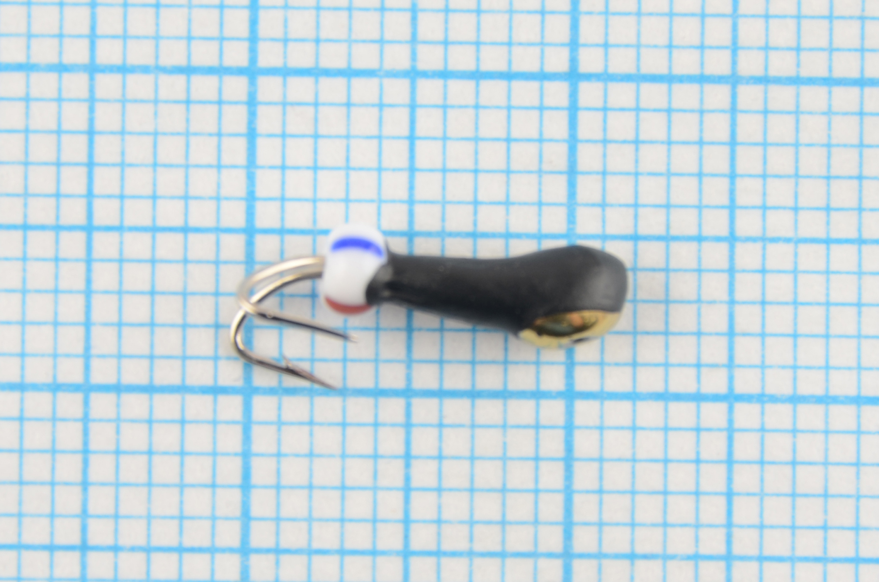 Мормышка Wormix точеная вольфрамовая Коза d=2.5 перевертыш с золотой коронкой арт. 1461