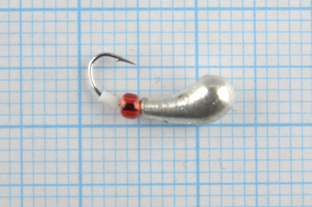 Мормышка вольфрам Bravo Fishing Чесночинка с отверстием, 3.5 мм 0.83 гр Sil