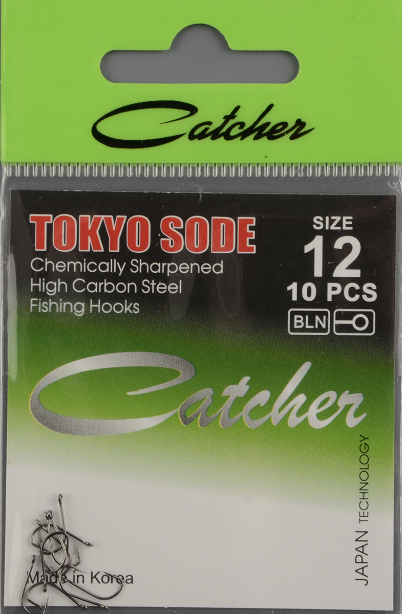 Одинарные крючки Catcher Tokyo Sode № 12