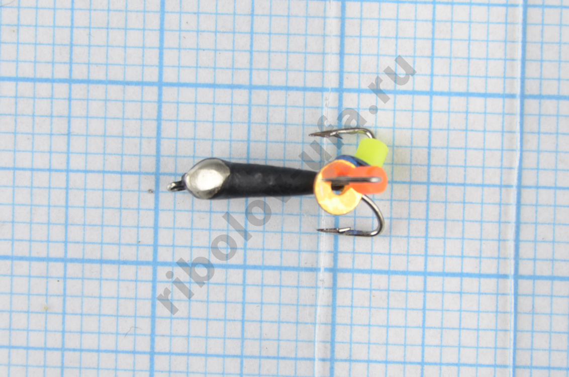 Мормышка Wormix точеная вольфрамовая Черт d=2 банан с коронкой 0,4гр арт. 123