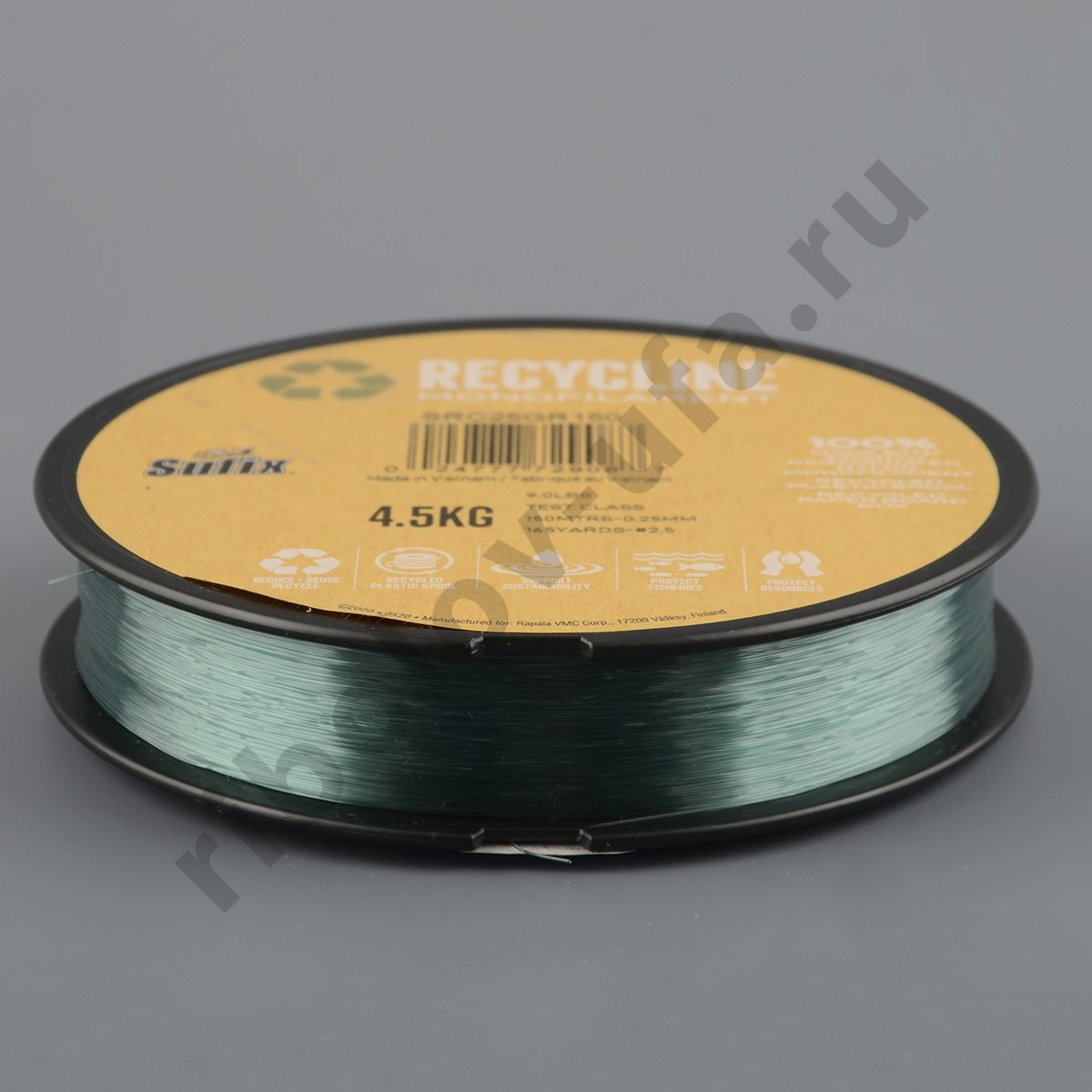 Леска Sufix Recycline зеленая 150 м, 0,40 мм, 9кг