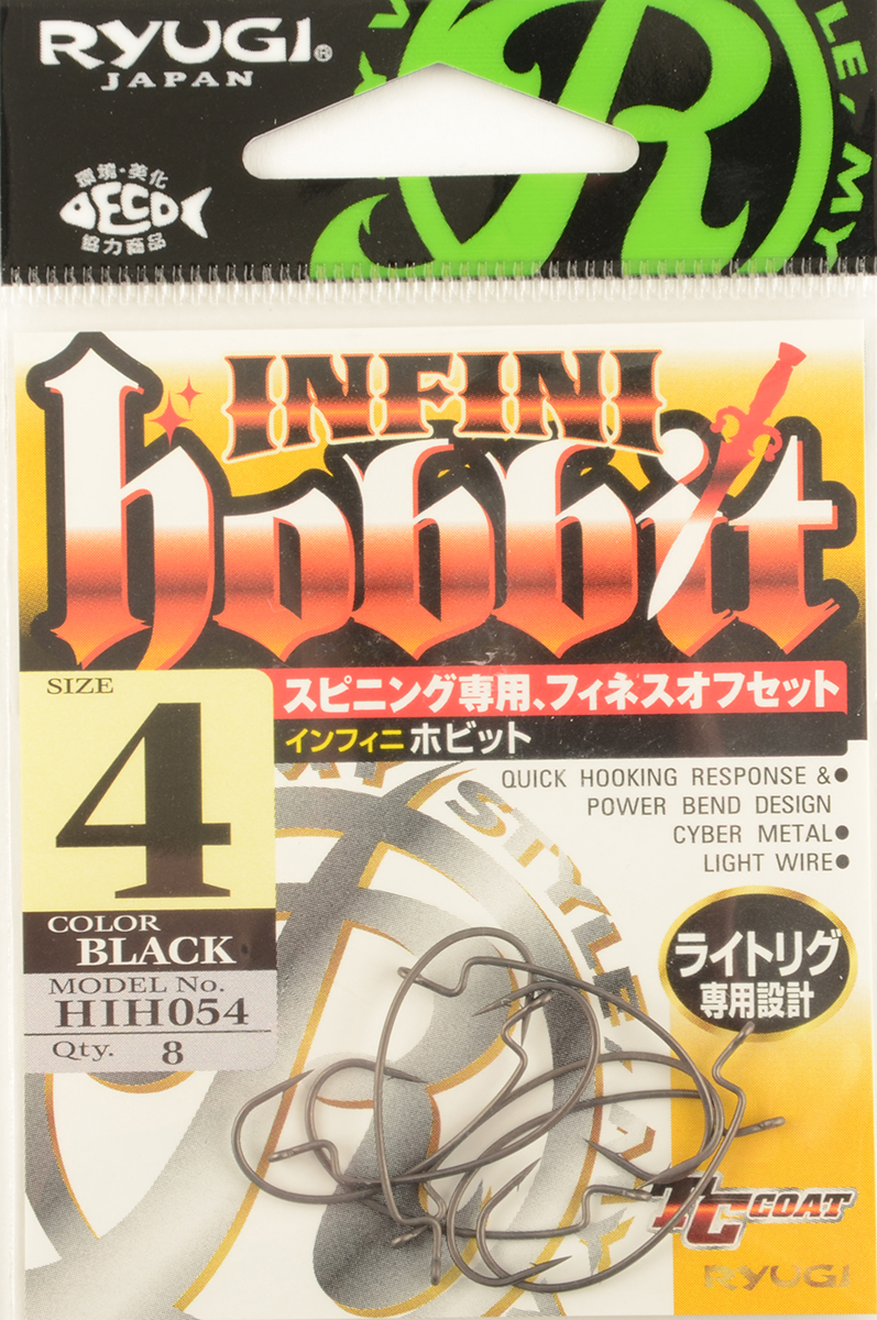 Офсетный крючок Ryugi Infini Hobbit TC (tef) №4