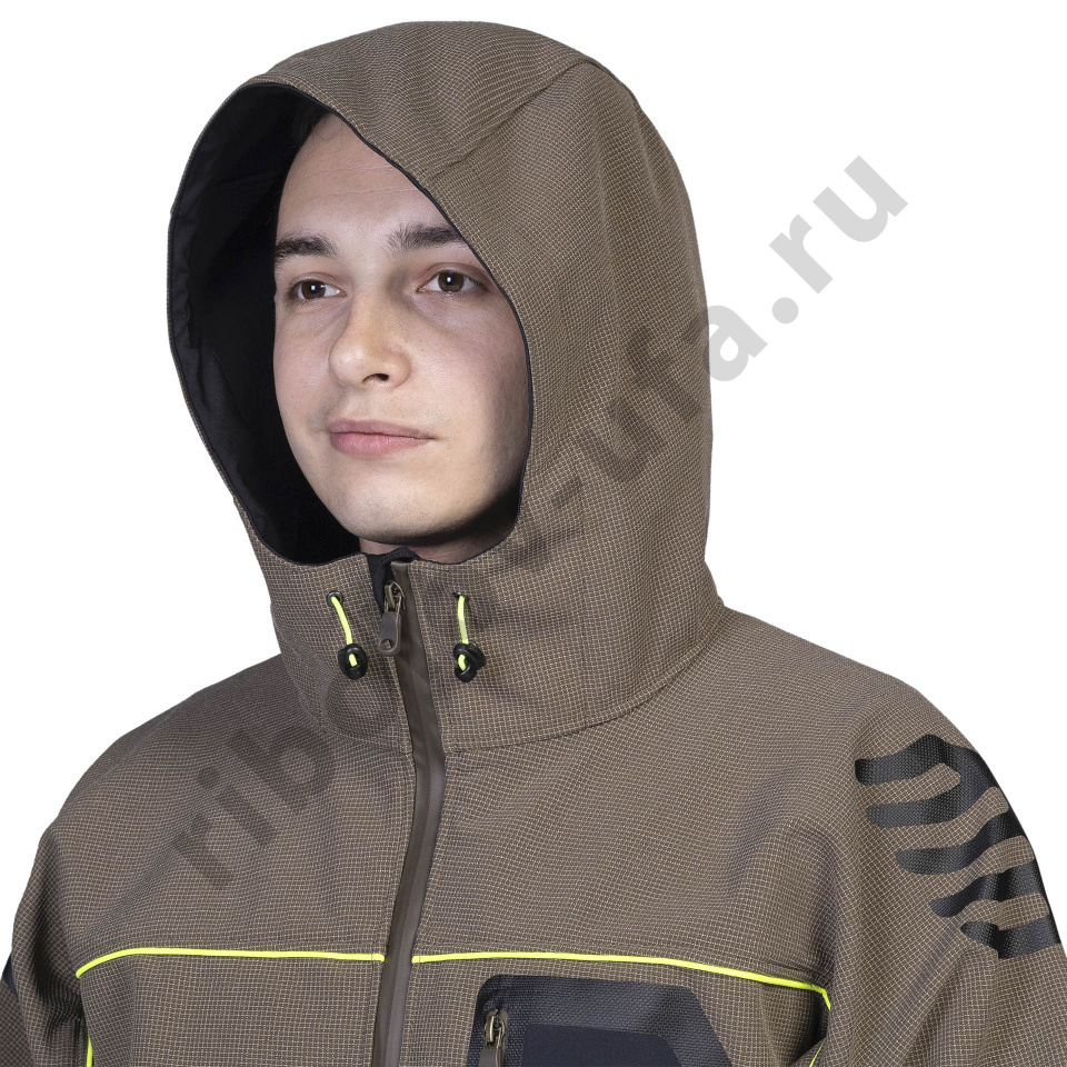 Куртка Aquatic демисезонная КС-04П (soft shell, цвет: песочный) р. 48-50