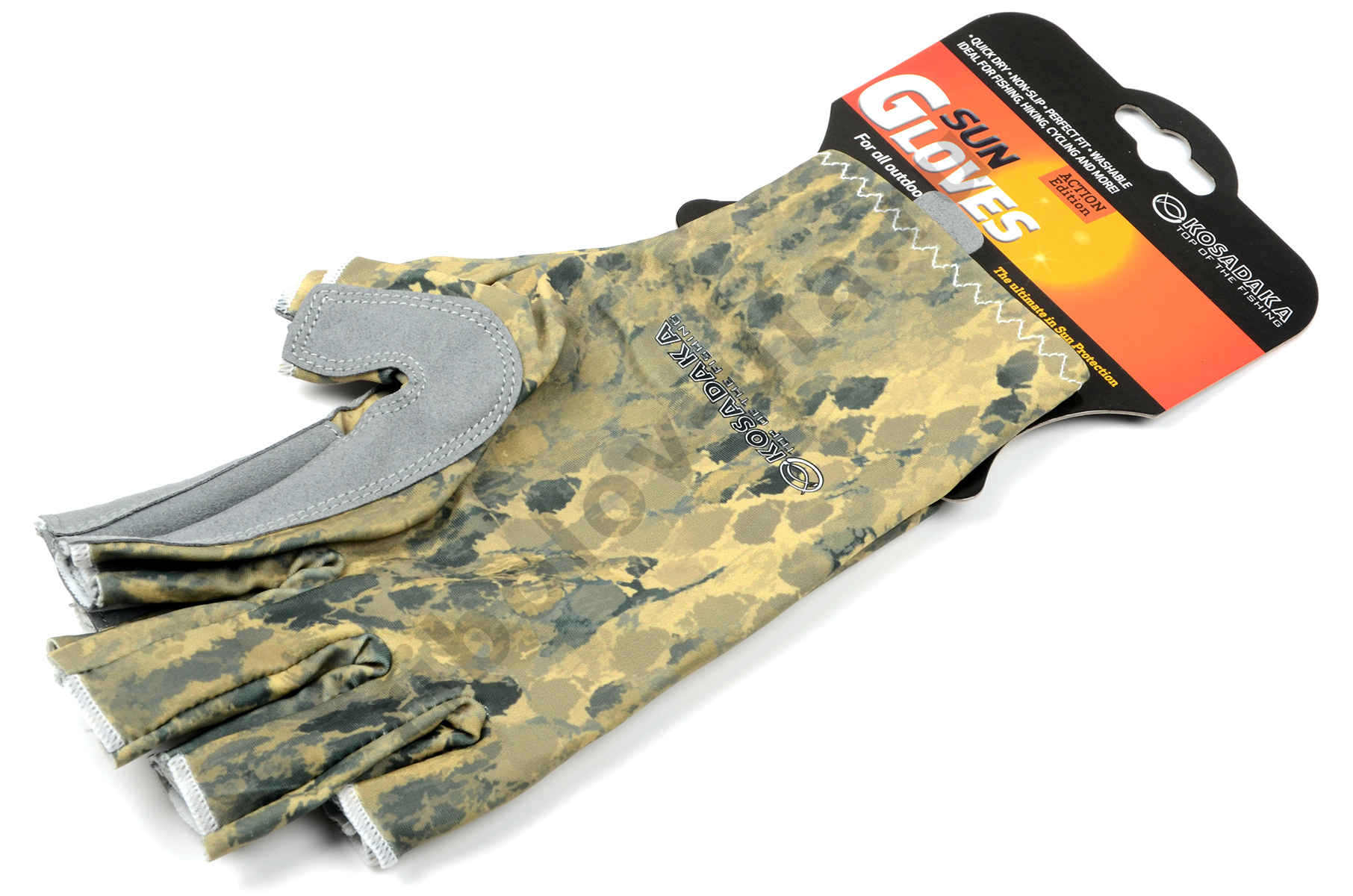 Перчатки Kosadaka эласт. без пальцев Sun Gloves цвет Sand Snake, р-р L/XL