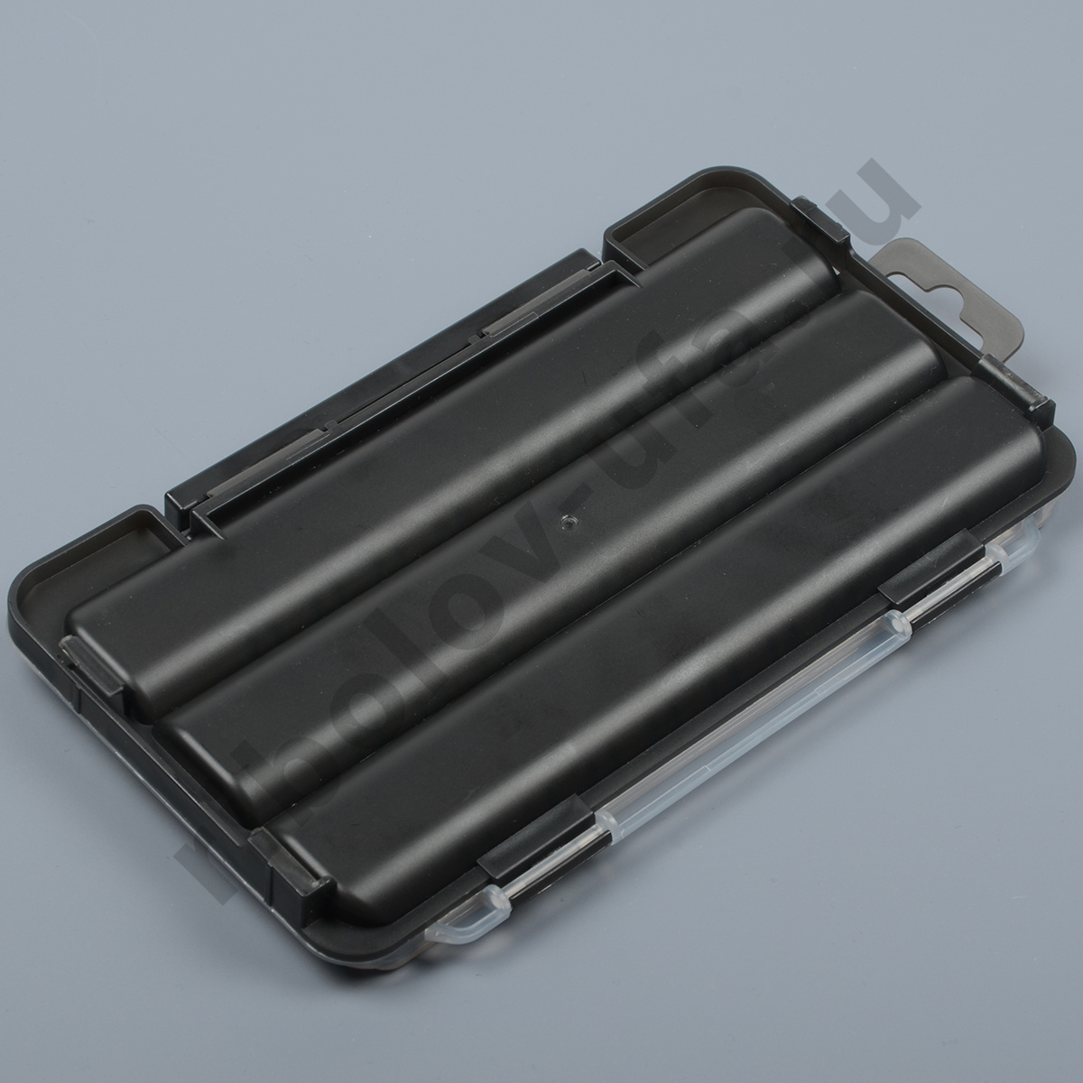 Коробка Kosadaka Light Game Case A 175*105*18мм чёрная стыкуемая, 3 продол.секции + съёмн.вст