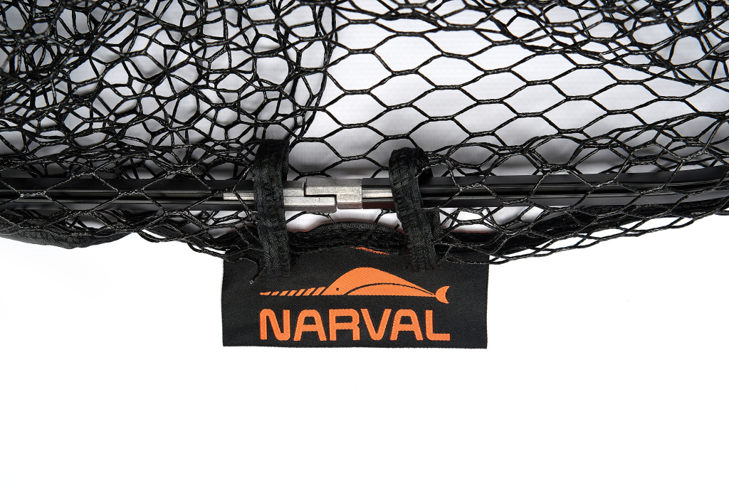 Подсачек Narval складной Fishing Landing Net I 60x50x2cm #Black & Orange