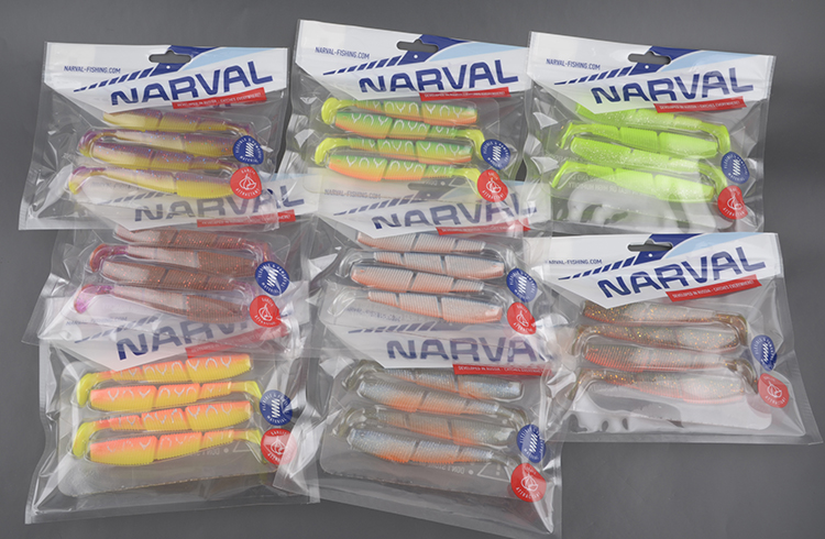 Силиконовая приманка Narval Complex Shad 10cm #002-Blue Back Tiger (4шт/уп)