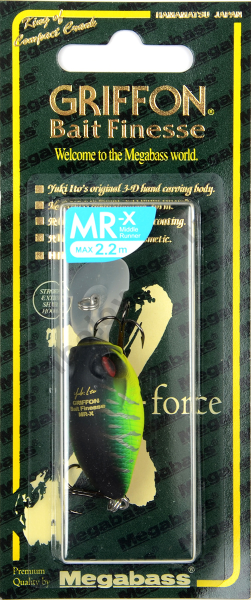 Воблер Megabass Bait Finesse MR-X Griffon 38мм 5,3гр 0-2,2м (Mat Tiger)