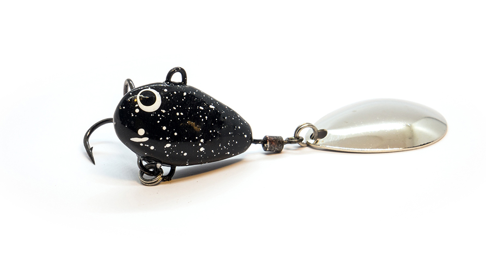 Тейл-спиннер UF Studio Hurricane 14гр. 25мм. кр. тройник №8, цв. Black