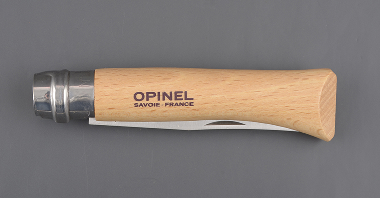 Нож Opinel 10 со штопором, нерж.сталь, бук