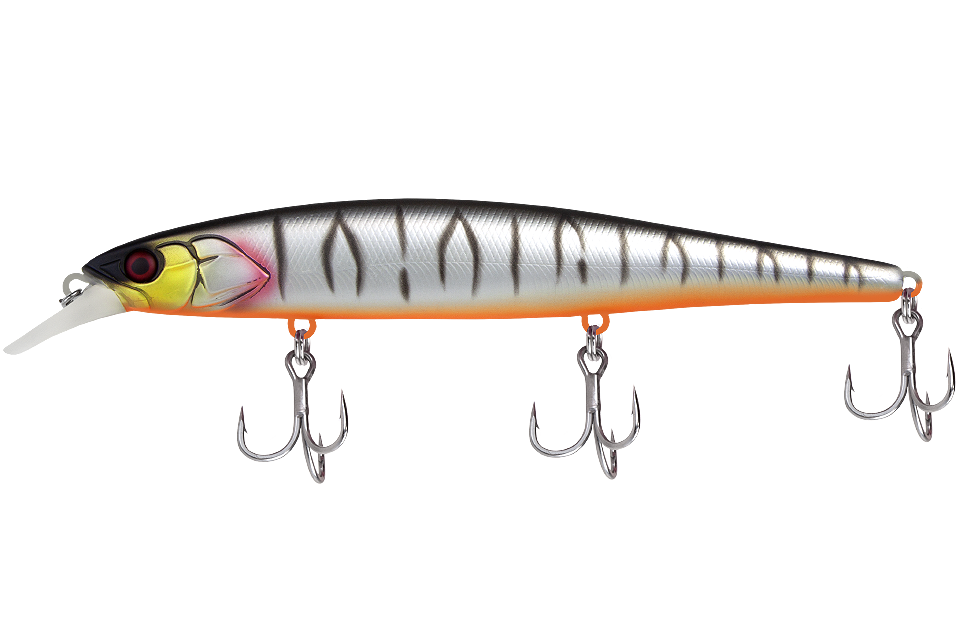 Воблер Jackall Mag Squad дл. 160 мм 33.5гр 0-2м suspend цв.uv mat silver tiger