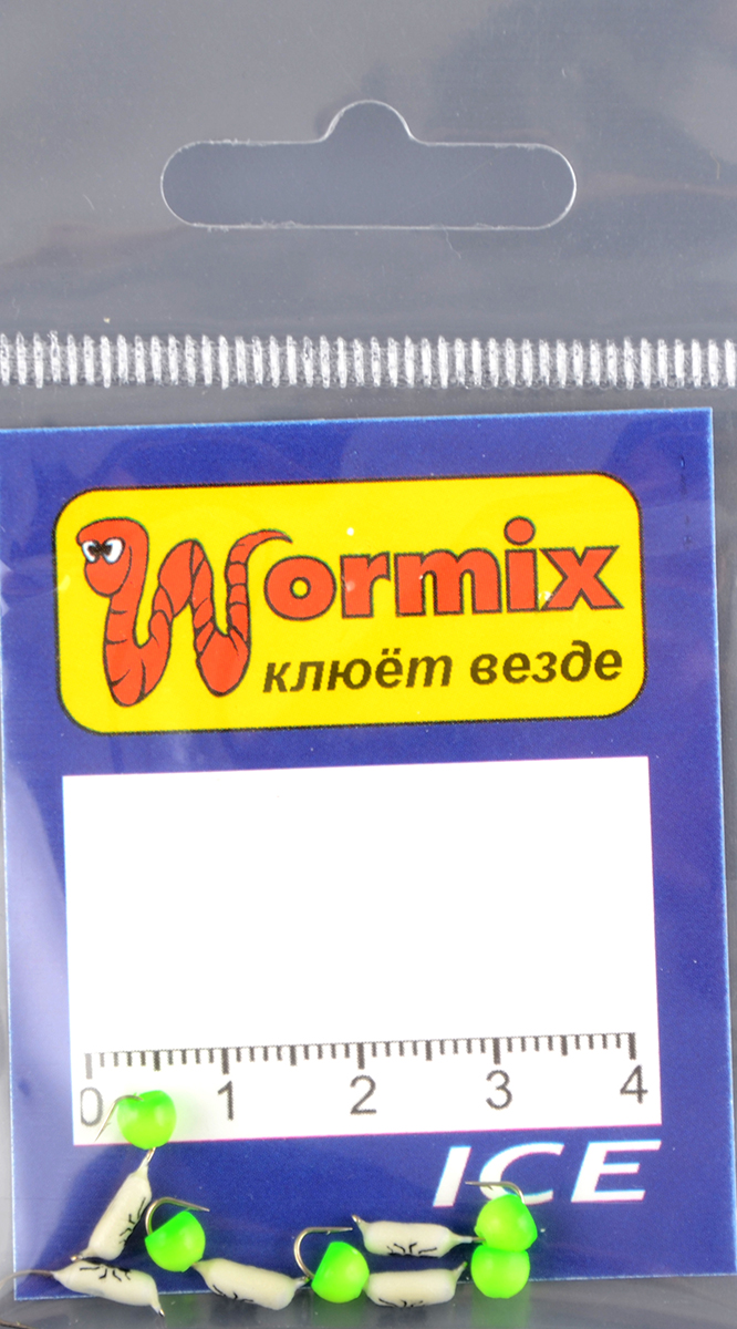 Мормышка Wormix материал WCP 21 Столбик фосфор d.2мм 0,26гр 