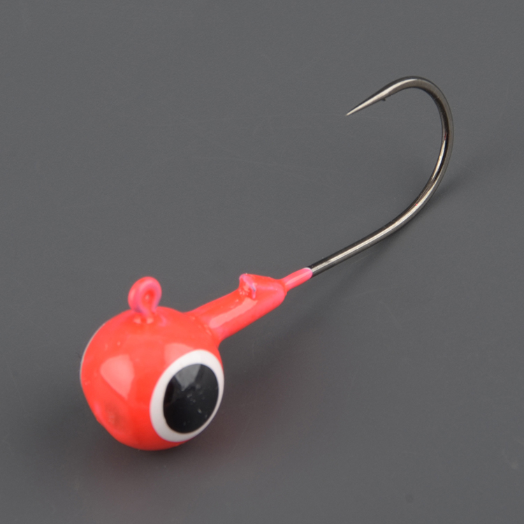 Джиг-головки Мормыш шар 28 гр. кр. №5/0 цв. 01-красный  