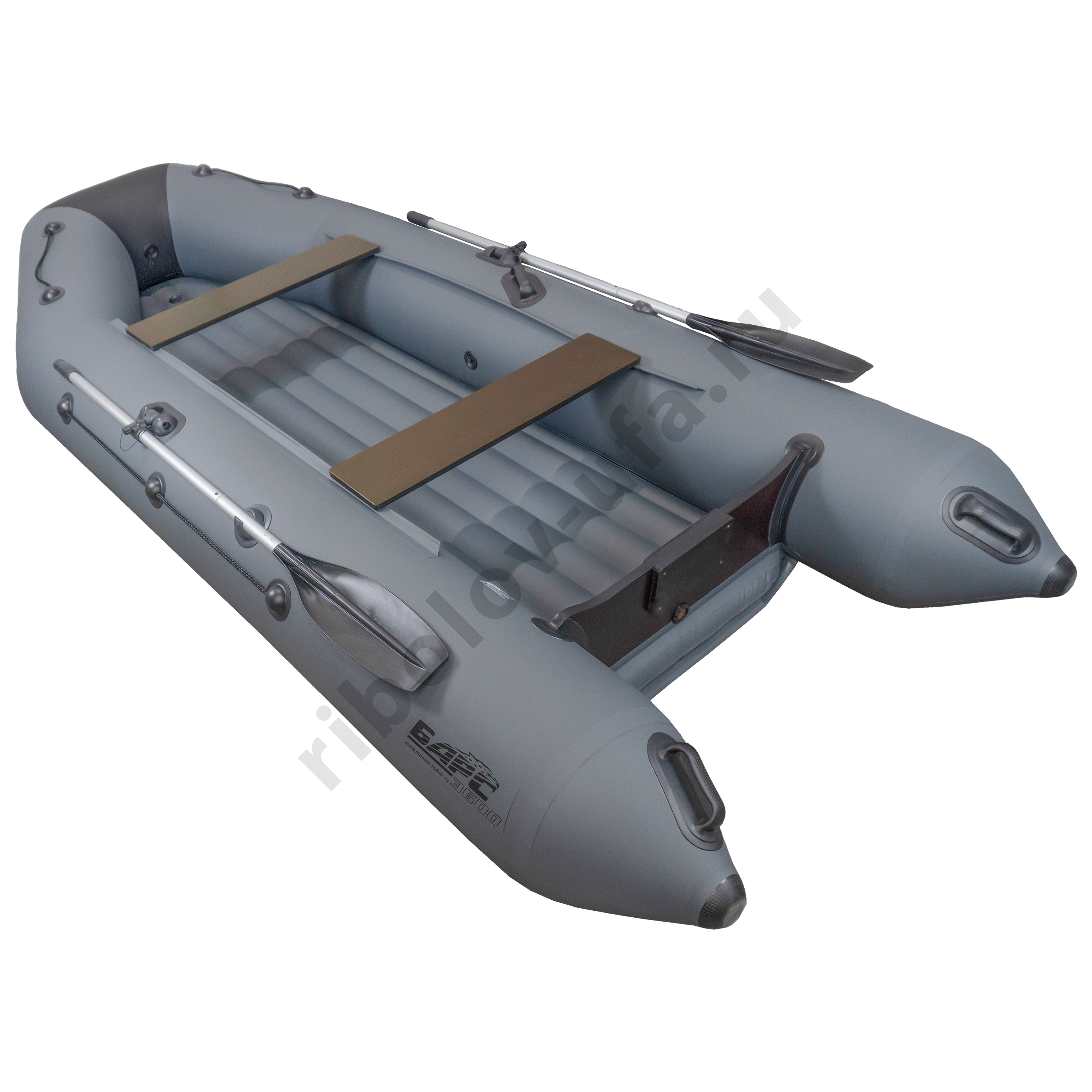 Лодка Барс 3600 НДНД графит/черный