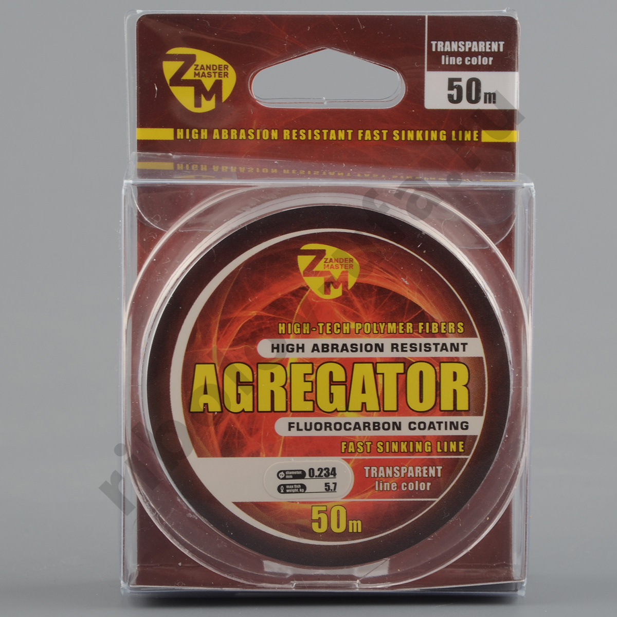 Леска Zander Master Agregator 50м прозрачная 0,203