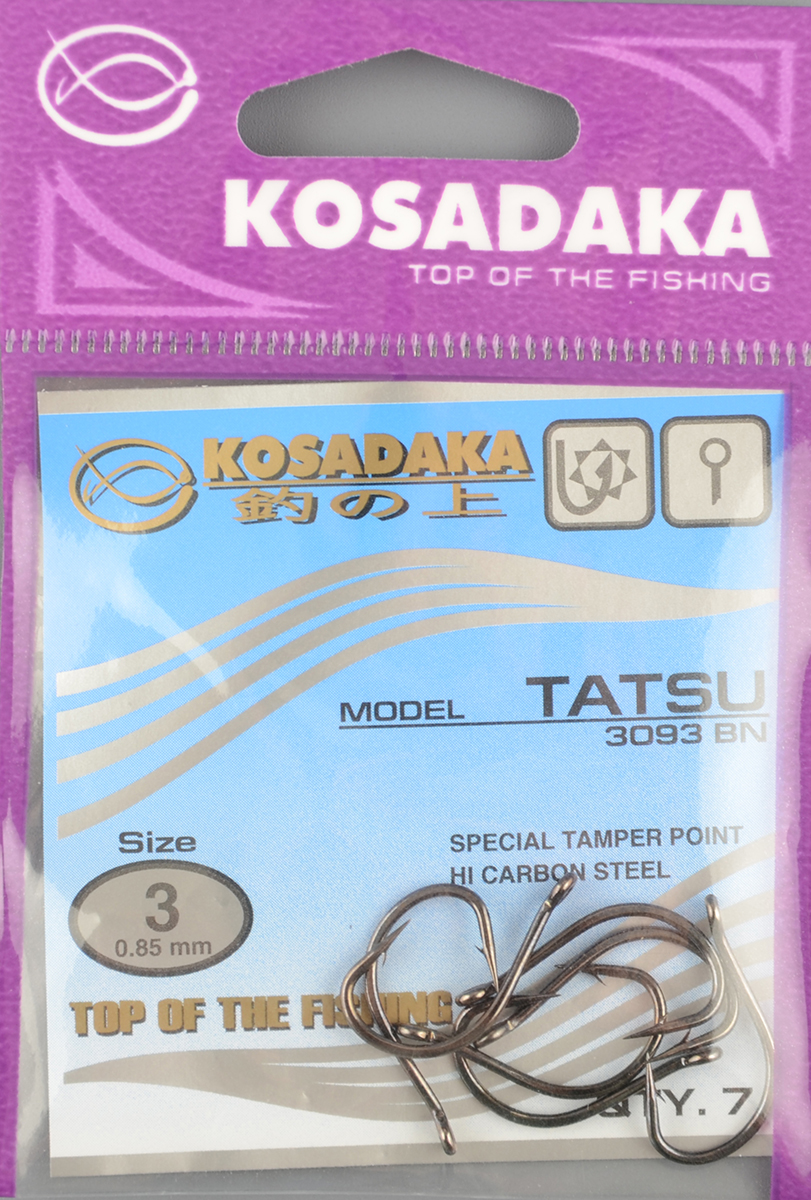 Одинарные крючки Kosadaka Tatsu BN №3