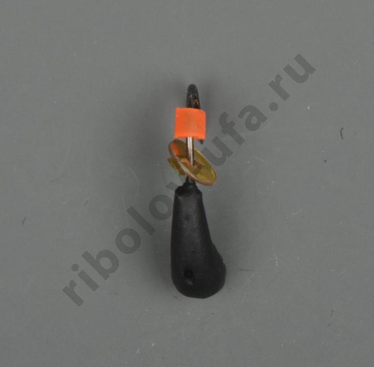 Мормышка Wormix точеная вольфрамовая Уралка d=2.5 с коронкой 0,4гр арт. 427