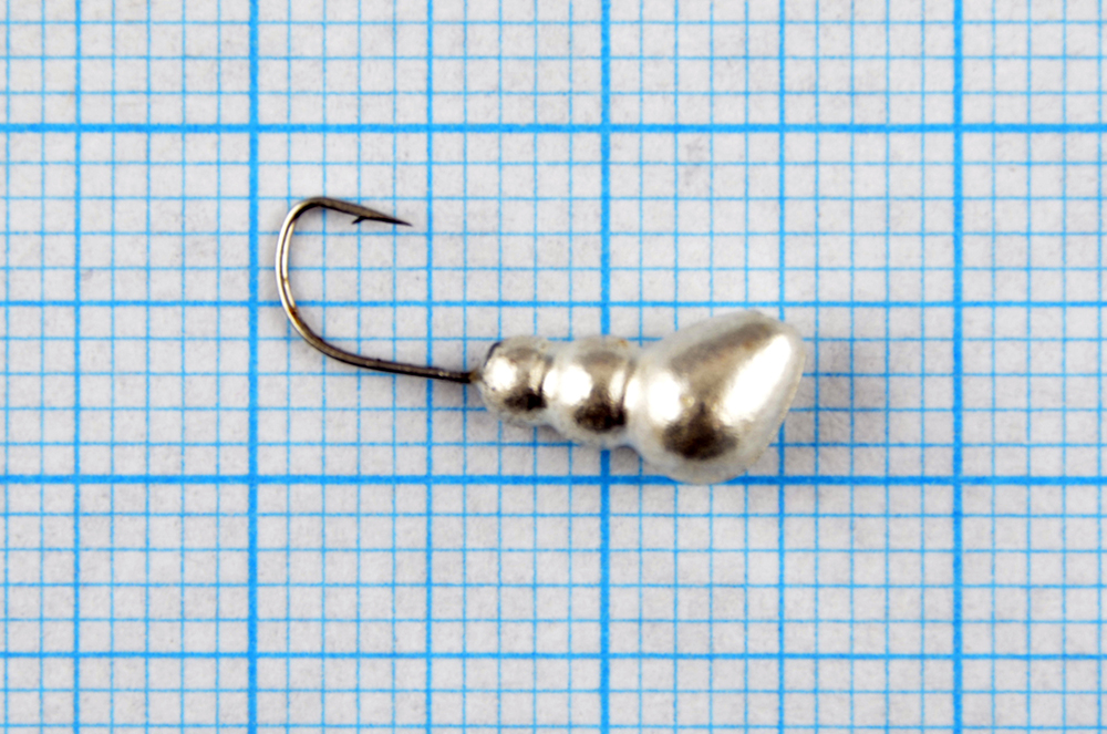 Мормышка вольфрам Bravo Fishing Муравей с отверстием 4.0 мм 1,25гр Sil 