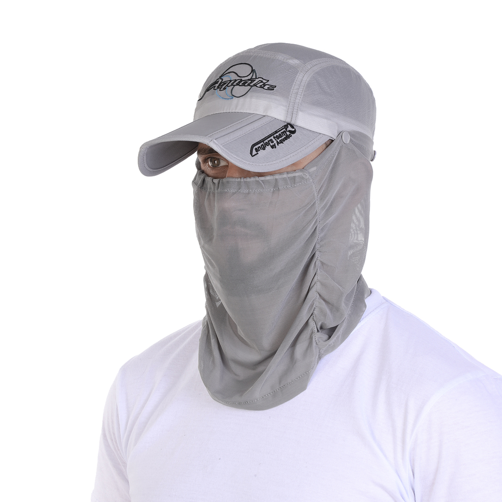 Кепка Aquatic KA-18СС складная с антимоск.бафом цв.св-серый