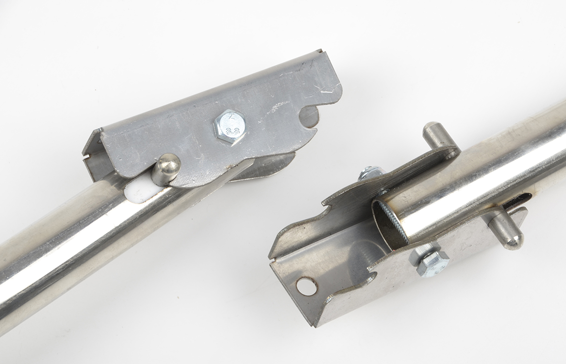 Транцевые колеса откидные PP d-260 h-550мм нержавейка (комплект 2колеса)