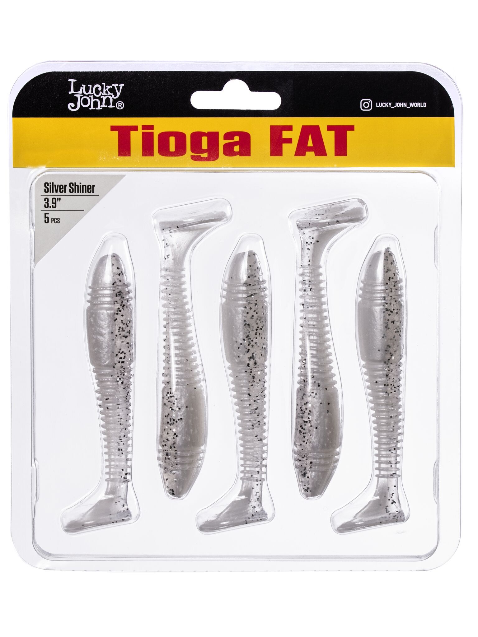 Силиконовая приманка Lucky John Pro Series Tioga Fat 3.9in 9.9см /Z02 (5 шт/уп)