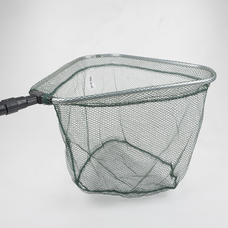 Подсачек No name разб. складная голова, ручка телескоп треугольный ткань д.40, дл.140см 