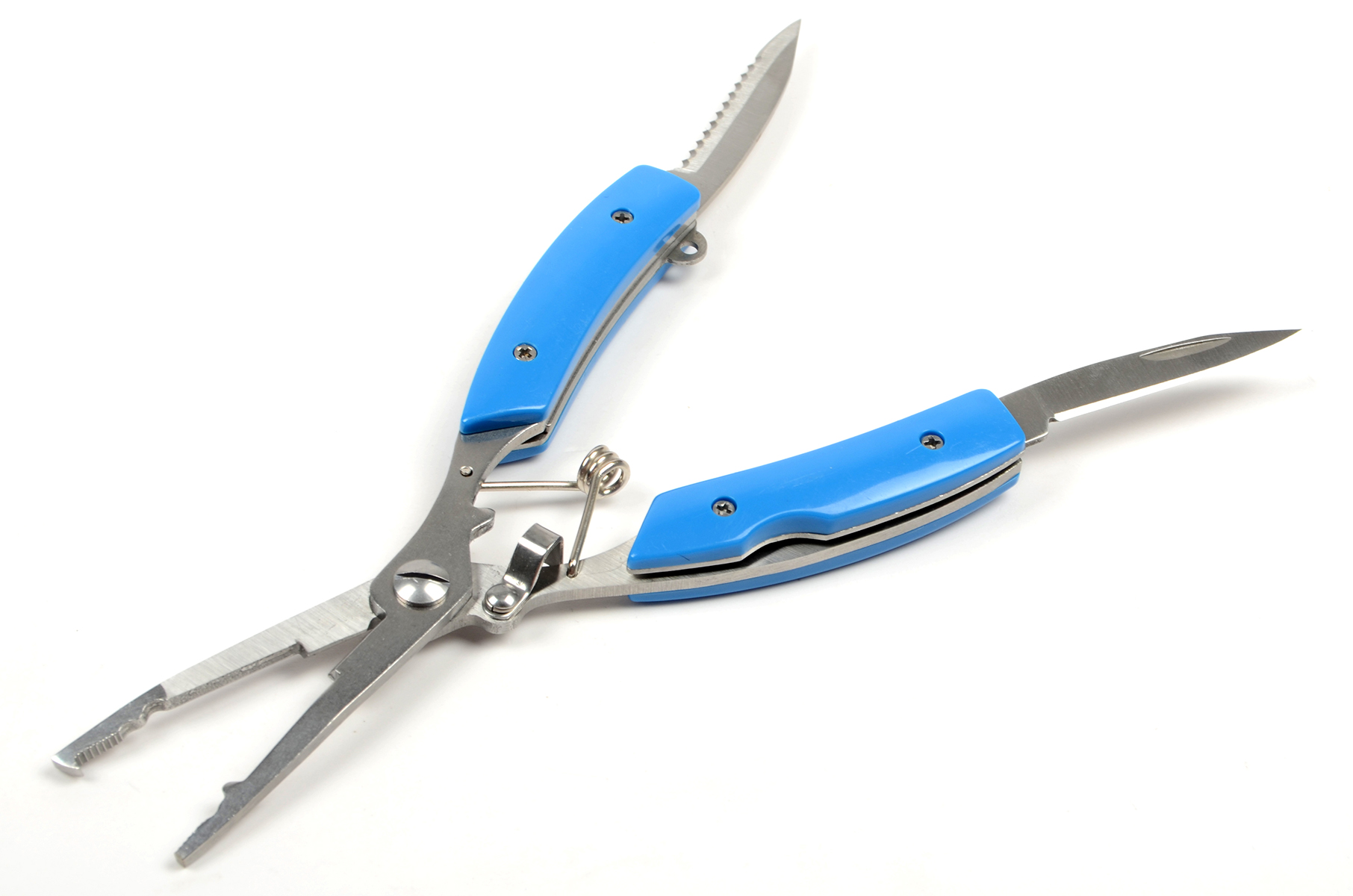 Инструмент рыболова Grfish Multifunction Plier #102, 16см./123гр., ручка синяя