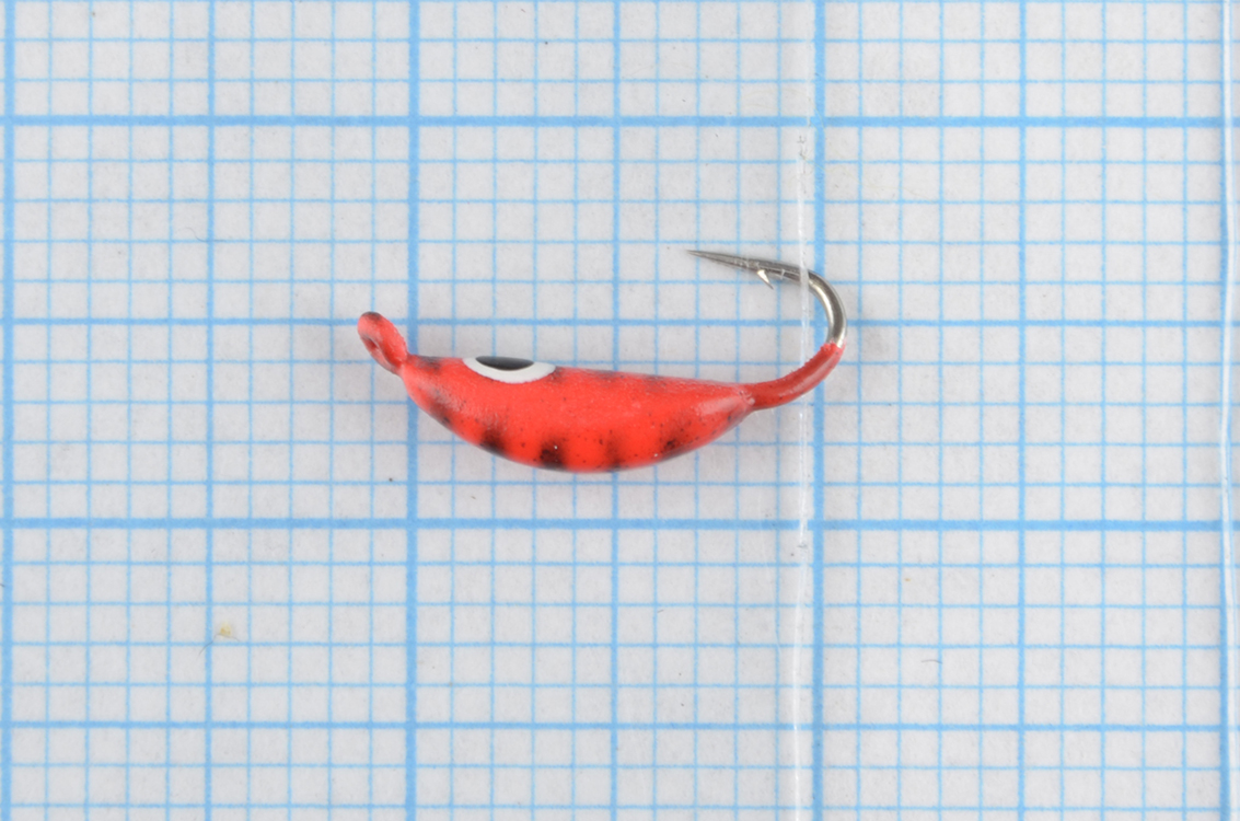 Мормышка вольфрам Bravo Fishing Супер банан с ушком крашенный 2,5 мм 0,68 гр., 111