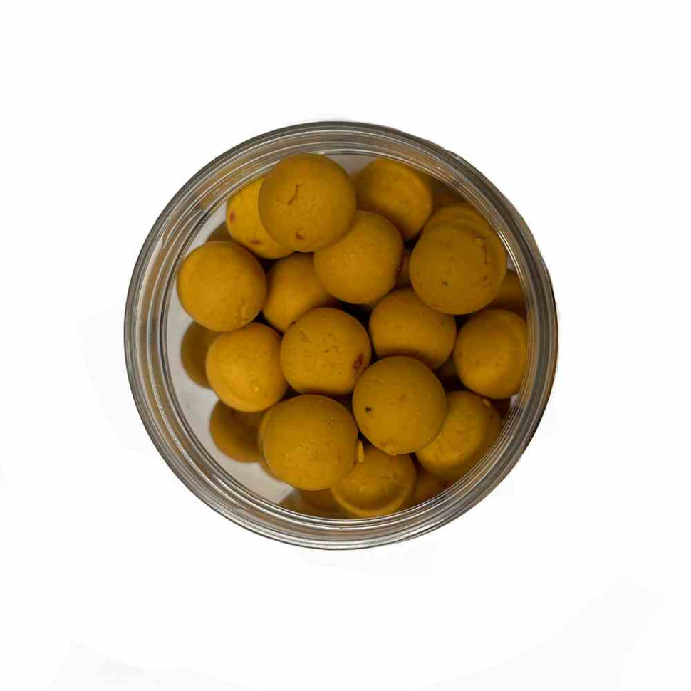 Бойлы GBS вареные насадочные 15мм (банка) Yellow Strawberry Жёлтая Клубника