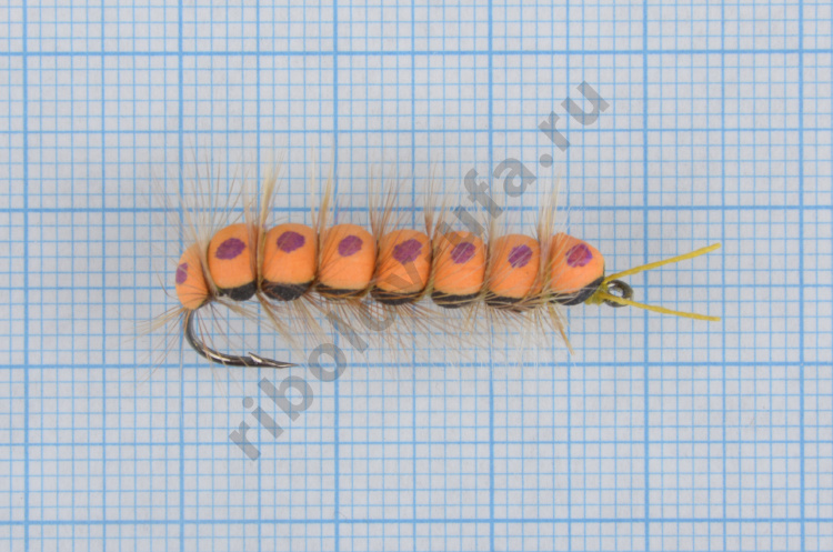 Мушка Гусеница 27мм в асс.