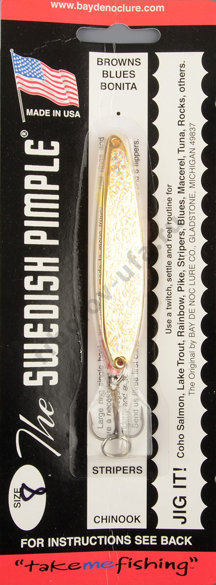 Блесна Swedish Pimple Ice №8 Gold Ice