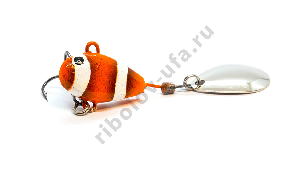 Тейл-спиннер UF Studio Hurricane 14гр. 25мм. кр. тройник №8, цв. Nemo