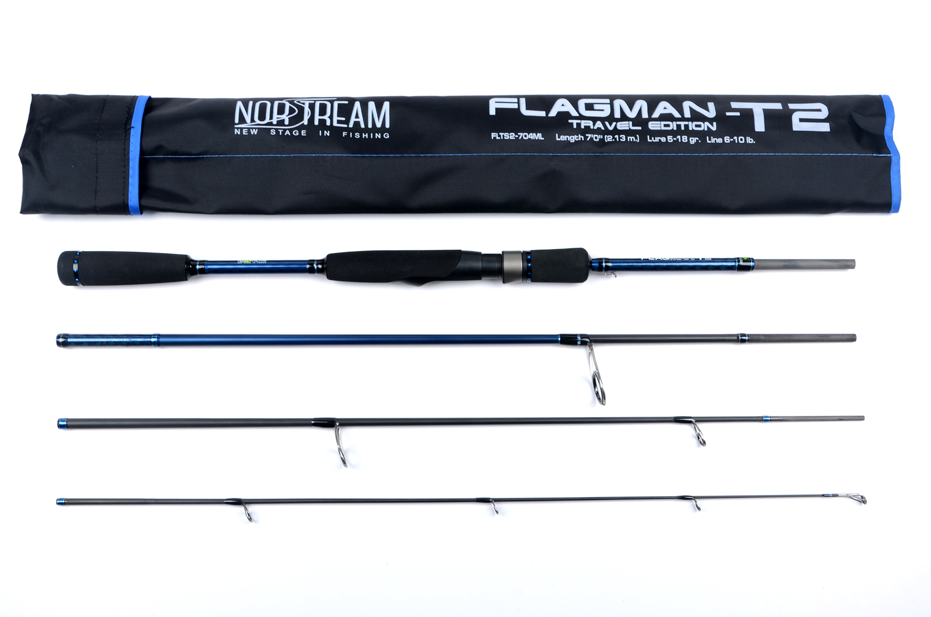 Спиннинг Norstream Flagman-T2 704M тест 7-28 гр