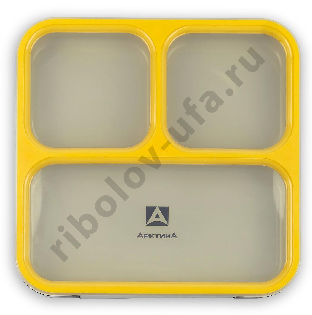 Ланчбокс тм "Арктика", 800 МЛ, арт. 033-800, черный/желтый