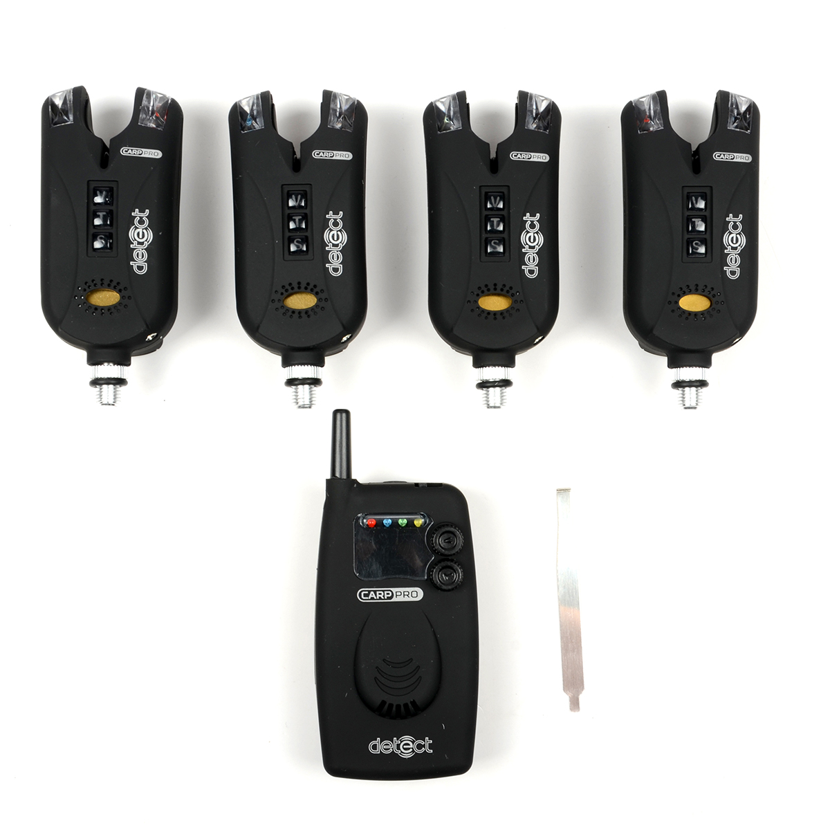 Набор электронных сигнализаторов поклевки Carp Pro Detect 9V 4+1