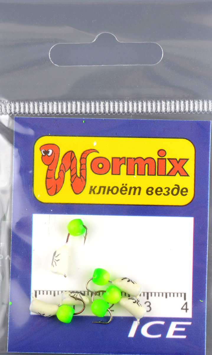 Мормышка Wormix материал WCP 23 Столбик фосфор d.3мм 0,63гр 