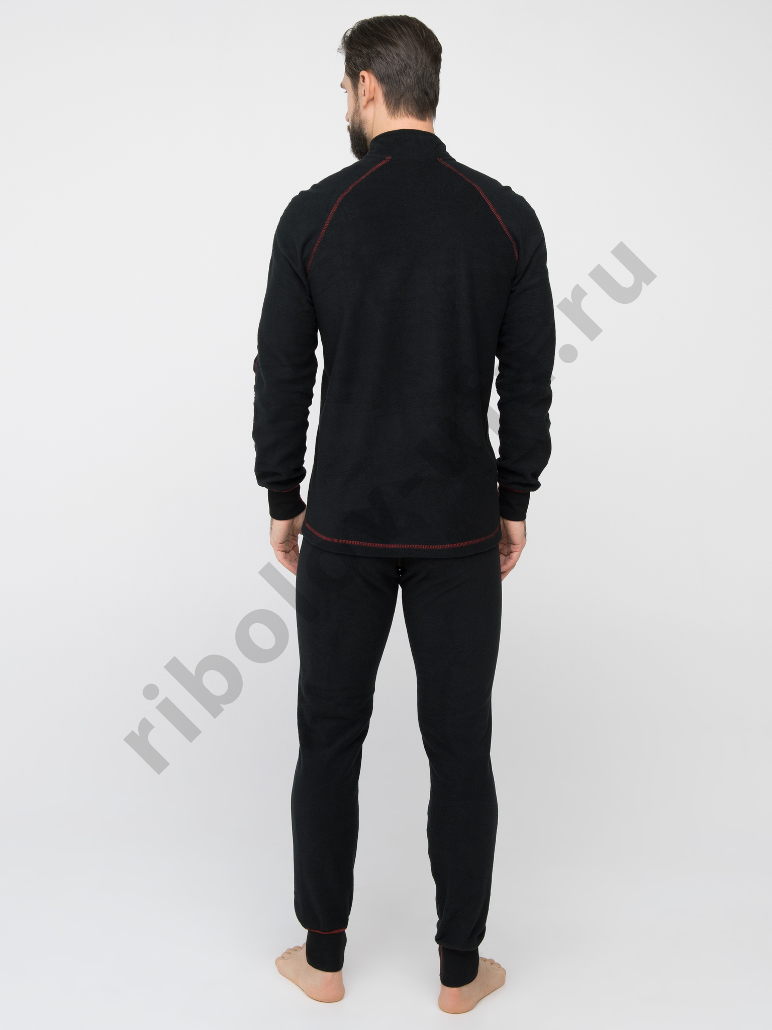 Нижний слой Huntsman Thermoline ZIP цв.Черный, ткань Флис р. 52-54 (XL)