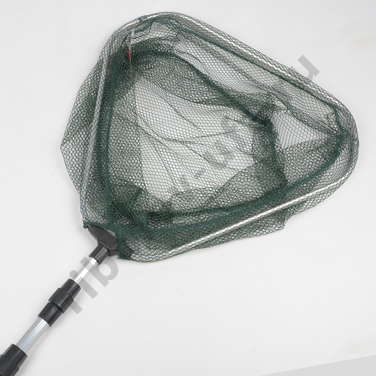 Подсачек No name разб. складная голова, ручка телескоп треугольный ткань д.40, дл.140см 