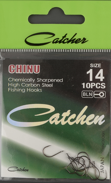 Одинарные крючки Catcher Chinu № 14