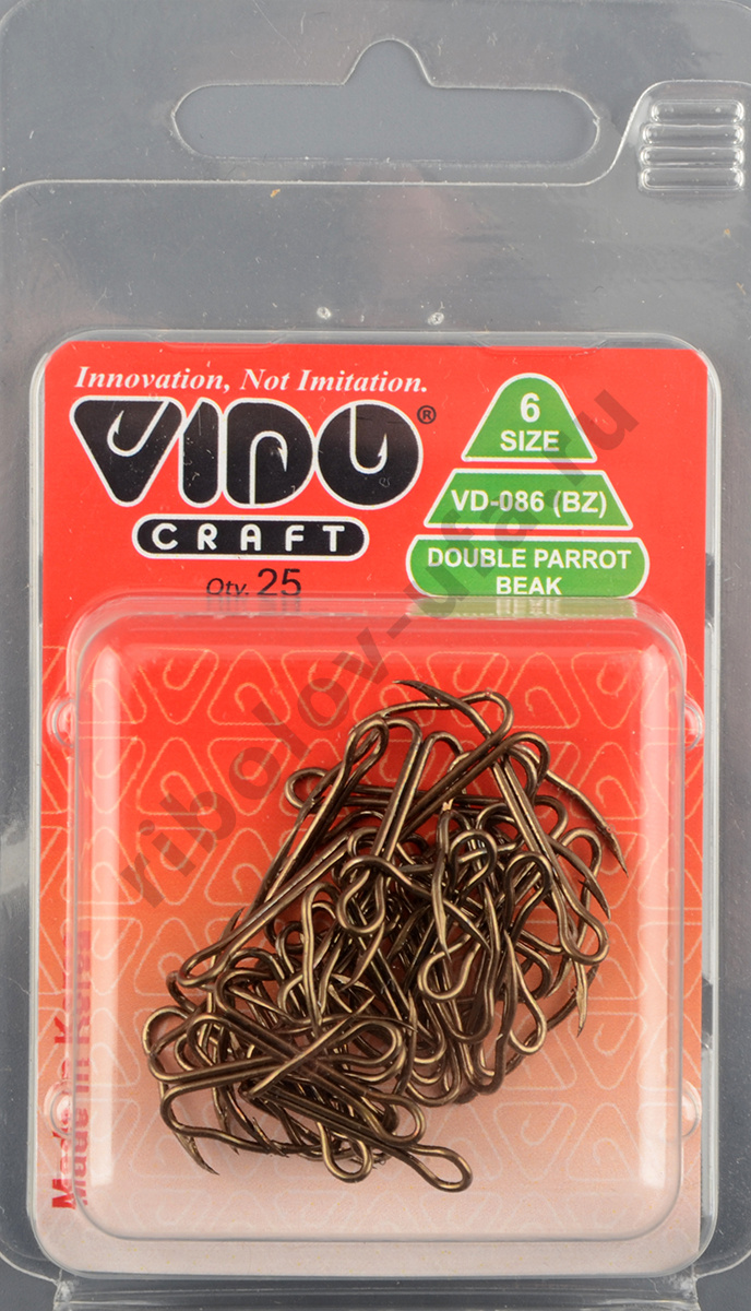 Крючок-двойник Vido Double Parrot Beak №6 BZ