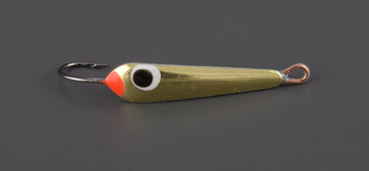 Блесна зимняя Пирс Малек малый 0,8 гр, латунь+СН, с 1-м крючком