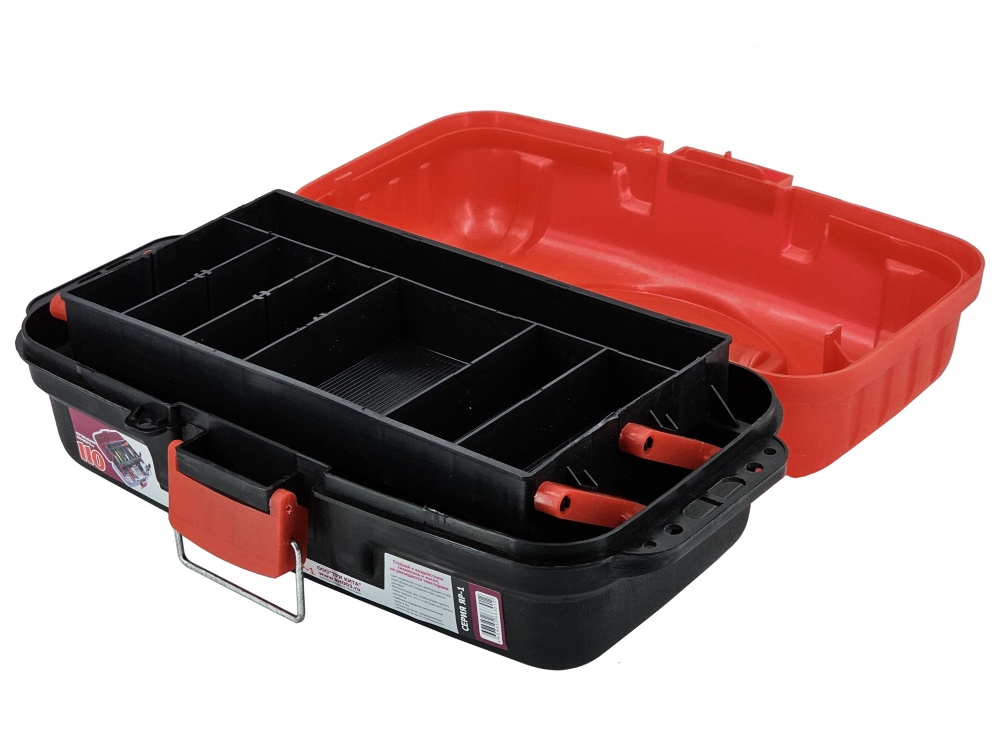 Ящик рыболовный Три Кита ЯР-1(360*190*150) 1 лоток Черно-Красный